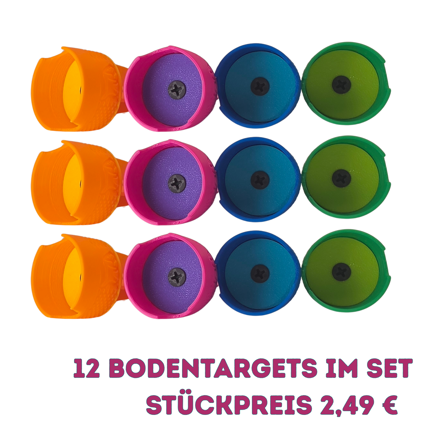 12 pièces DOGNOS Cible de sol – L'ancre de sol robuste pour votre entraînement olfactif en extérieur