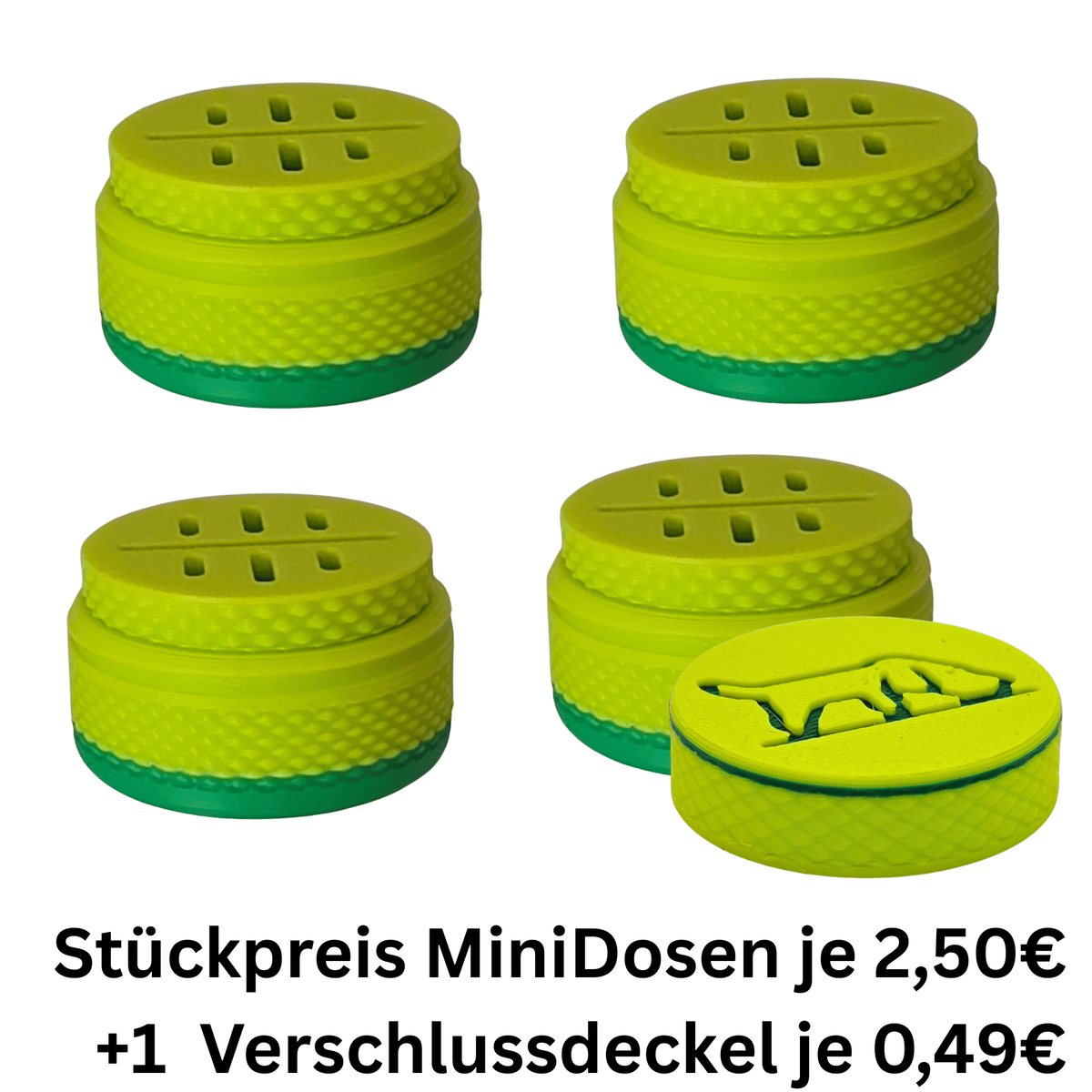 4 Stück - DOGNOS Professionelle Suchdose (Klein) – Das modulare, magnetische Versteckwunder