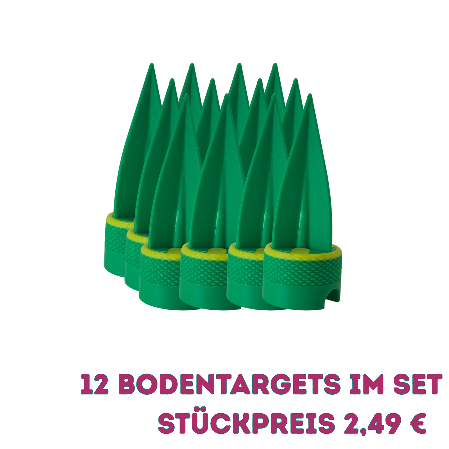 12 pièces DOGNOS Cible de sol – L'ancre de sol robuste pour votre entraînement olfactif en extérieur