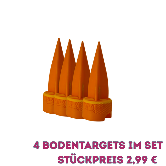 4 Stück DOGNOS Bodentarget – Der robuste Bodenanker für dein Outdoor-Riechtraining