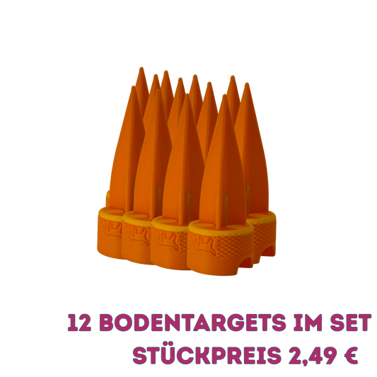12 Stück DOGNOS Bodentarget – Der robuste Bodenanker für dein Outdoor-Riechtraining