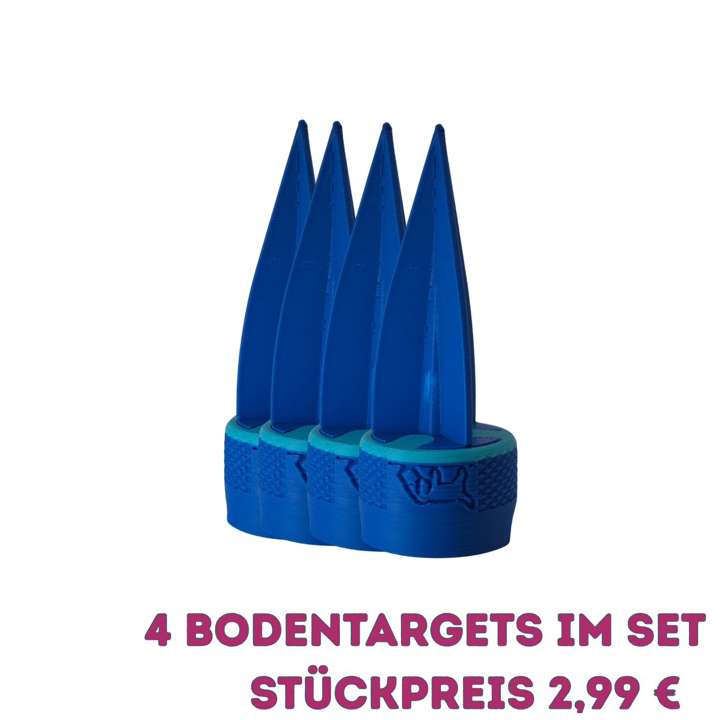 4 Stück DOGNOS Bodentarget – Der robuste Bodenanker für dein Outdoor-Riechtraining