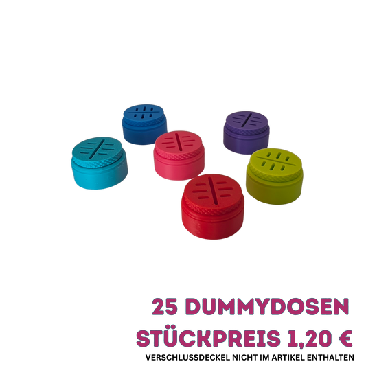 25 Stück Dummy-Dosen (nicht magnetisch) für die professionelle Nasenarbeit – Das perfekte Add-on für deine Suchmatte (Artikel ohne Suchmatte)