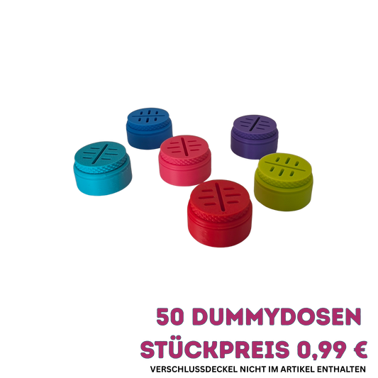 50 Stück Dummy-Dosen (nicht magnetisch) für die professionelle Nasenarbeit – Das perfekte Add-on für deine Suchmatte (Artikel ohne Suchmatte)