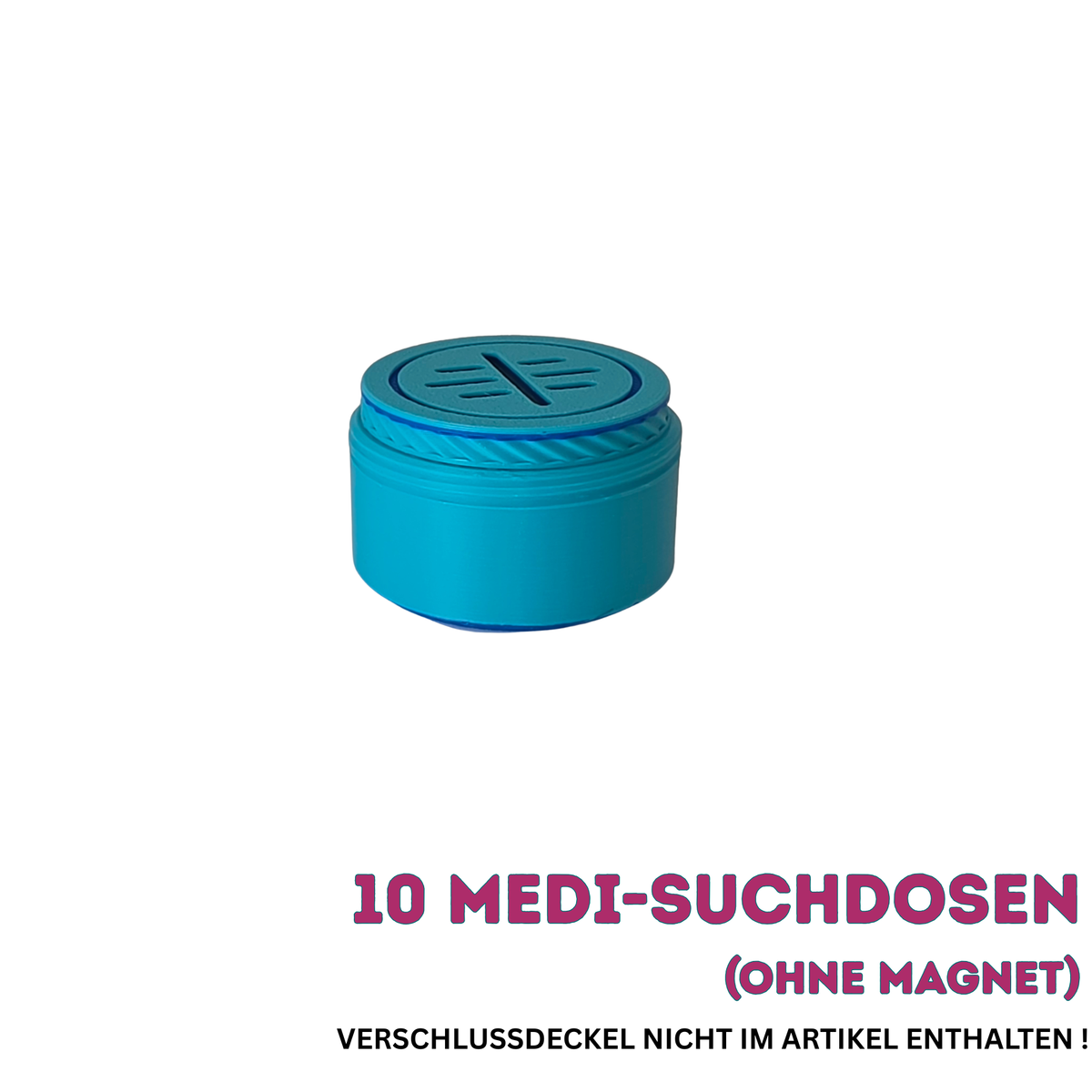 DOGNOS einfache Medi-Suchdose (ohne Magnet) – Mehr Volumen für die professionelle Nasenarbeit