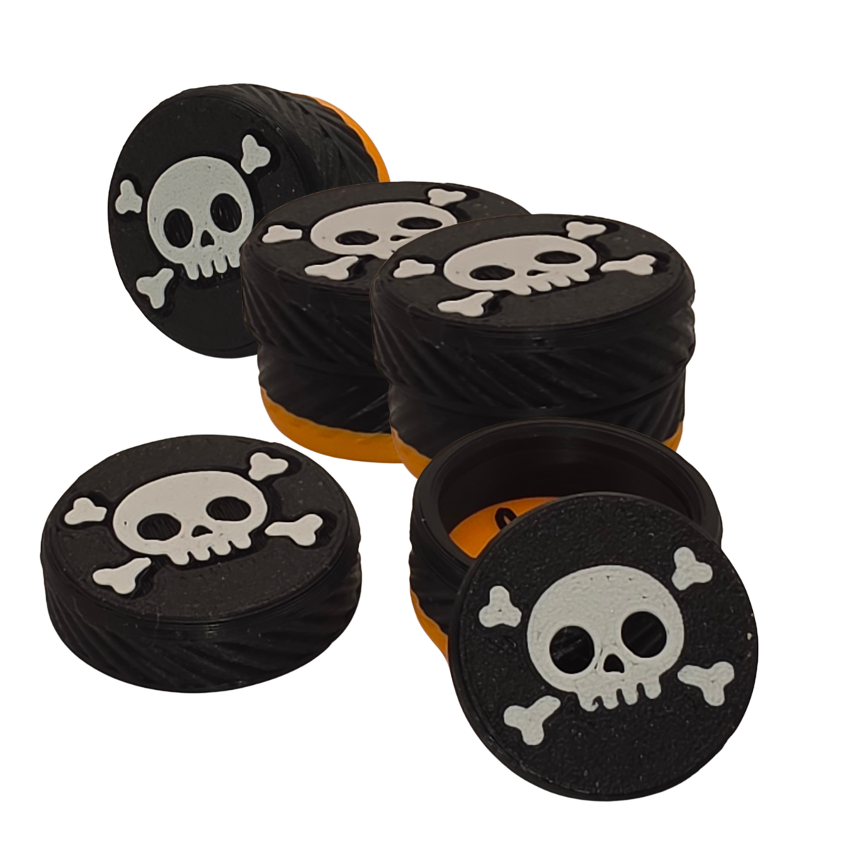 4 HALLOWEEN DOGNOS professionelle Suchdosen (Klein)  inklusive Verschlussdeckel – Das modulare, magnetische Versteckwunder