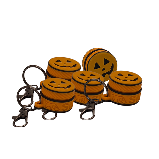 5 HALLOWEEN Dognos Magnet-Schlüsselanhänger für die kleinen Profi-Suchdosen mit Magnet