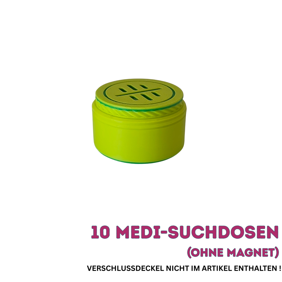 DOGNOS einfache Medi-Suchdose (ohne Magnet) – Mehr Volumen für die professionelle Nasenarbeit