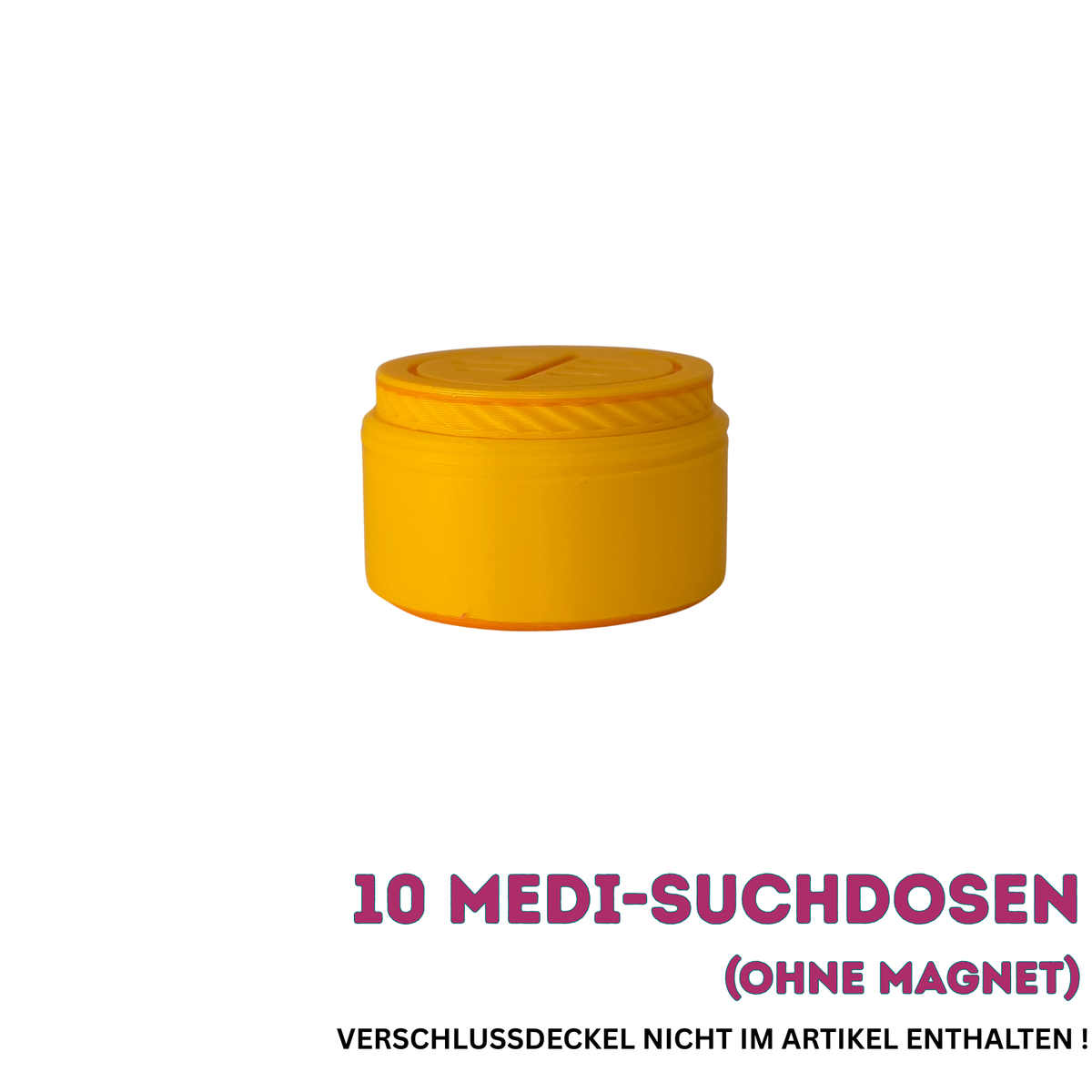 DOGNOS einfache Medi-Suchdose (ohne Magnet) – Mehr Volumen für die professionelle Nasenarbeit