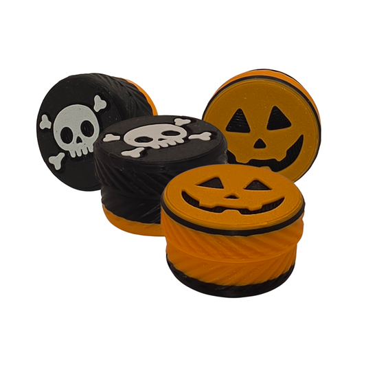 4 HALLOWEEN DOGNOS professionelle Suchdosen (Klein)  inklusive Verschlussdeckel – Das modulare, magnetische Versteckwunder